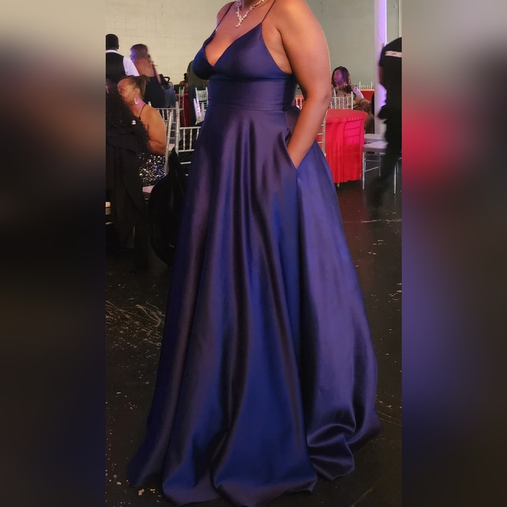 Betsy & Adam Royal Blue Dress - Picture 6 of 8